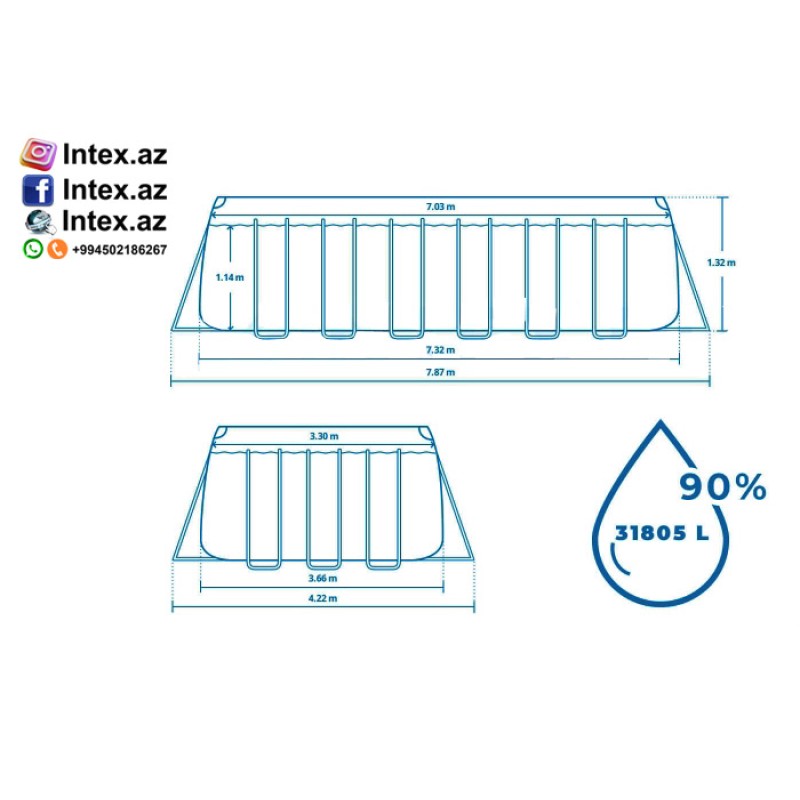 Intex 26362 (732х366х132)